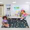 Deerlux 6 ft. Social Distancing Colorful Kids Classroom Seating Area Rug, Starry Sky Design, 8 x 8 ft Large QI003864.L - alternate 1